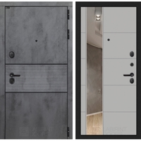 Входная металлическая дверь Лабиринт INFINITY с Зеркалом 19 - Грей софт 42495