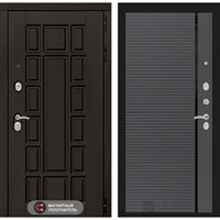 Входная металлическая дверь Лабиринт Нью-Йорк 22 - Графит софт, черная вставка 3769476