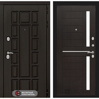 Входная металлическая дверь Лабиринт Нью-Йорк 02 - Венге, стекло белое 1647803