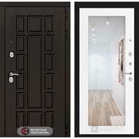 Входная металлическая дверь Лабиринт Нью-Йорк с Зеркалом 18 - Белое дерево 2657135