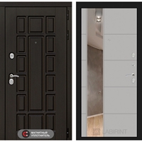 Входная металлическая дверь Лабиринт Нью-Йорк с Зеркалом 19 - Грей софт 2827003