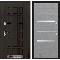 Входная металлическая дверь Лабиринт Нью-Йорк 20 - Бетон светлый, зеркальные вставки 3007233