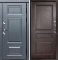 Входная металлическая дверь с терморазрывом Интерма Классика Венге 42658