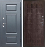 Входная металлическая дверь с терморазрывом Интерма Престиж Венге 42651