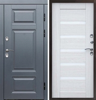 Входная металлическая дверь с терморазрывом Интерма Царга Лиственница 42638