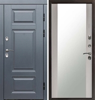 Входная металлическая дверь с терморазрывом Интерма Триумф СБ-16 с зеркалом Лиственница 42633
