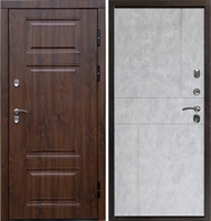 Входная металлическая дверь Термо Премиум Горизонт Бетон светлый 42892