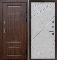 Входная металлическая дверь Термо Премиум Лучи Бетон светлый 42877