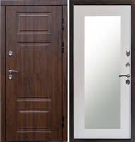 Входная металлическая дверь Термо Премиум Триумф с зеркалом Лиственница 42868