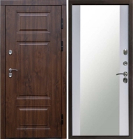 Входная металлическая дверь Термо Премиум Триумф СБ-16 с зеркалом Белый софт 42861