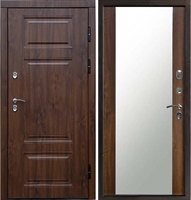 Входная металлическая дверь Термо Премиум Триумф СБ-16 с зеркалом Дуб 42863