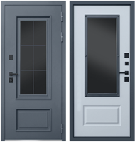 Входная дверь АСД Терморазрыв 3К Эльбрус с окном и английской решеткой 43027