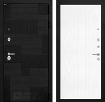 Входная металлическая дверь Лабиринт Pazl-Пазл 07 - Белое дерево 43453