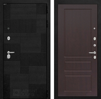 Входная металлическая дверь Лабиринт Pazl-Пазл 03 - Орех премиум 43438