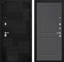 Входная металлическая дверь Лабиринт Pazl-Пазл 11 - Графит софт 43436
