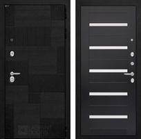 Входная металлическая дверь Лабиринт Pazl-Пазл 01 - Венге, стекло белое 43434