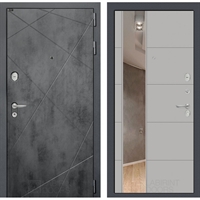 Входная металлическая дверь Лабиринт LOFT с Зеркалом 19 - Грей софт 43495