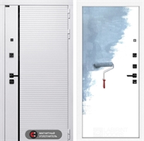 Входная белая дверь Лабиринт ROYAL 28 - Грунт под покраску 43525