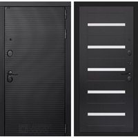 Входная металлическая дверь Лабиринт VOLCANO 01 - Венге, стекло белое 43593