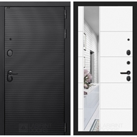 Входная металлическая дверь Лабиринт VOLCANO с Зеркалом 19 - Белый софт 43602