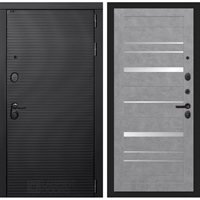 Входная металлическая дверь Лабиринт VOLCANO 20 - Бетон светлый, зеркальные вставки 43608