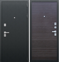 Входная металлическая дверь АСД Next 1 Антик Серебро | Венге поперечный 7217