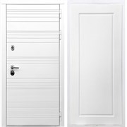 Белая входная дверь Morrison ФЛ-119 Белый ясень 28639