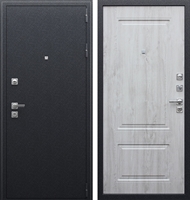 Входная металлическая дверь с терморазрывом АСД Север 3К Букле графит | Сосна белая 7170