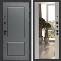 Входная металлическая дверь ВЕРОНА фл-252 с зеркалом Лиственница 46959