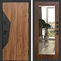 Входная металлическая дверь Авангард фл-251 с зеркалом Дуб 46810