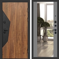 Входная дверь Авангард фл-252 с зеркалом Грей софт 47124