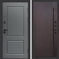 Входная дверь ВЕРОНА фл-248 Шоколад, черная вставка 47080