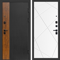 Входная дверь Престиж black фл-247 Белый матовый 47382