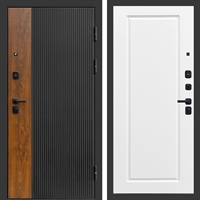 Входная дверь Престиж black фл-543 Белый софт 47411