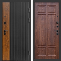 Входная дверь Престиж black фл-245 Орех премиум 47375