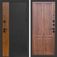 Входная дверь Престиж black фл-245 Орех стандарт 47376