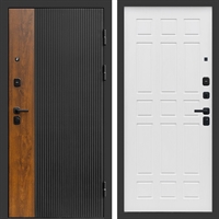 Входная дверь Престиж black фл-244 Белое дерево 47371