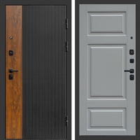 Входная дверь Престиж black фл-642 Грей софт 47416