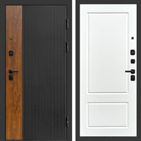 Входная дверь Престиж black фл-643 Белый софт 47419