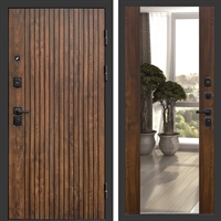 Входная дверь ТВИСТ фл-252 с зеркалом Дуб 47460