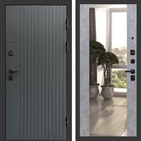 Входная дверь Гермес фл-252 с зеркалом Бетон темный 47527