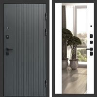 Входная дверь Гермес фл-252 с зеркалом Белый матовый 47530