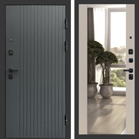 Входная дверь Гермес фл-252 с зеркалом Слоновая кость 47537