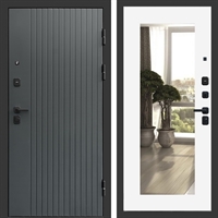 Входная дверь Гермес фл-251 с зеркалом Белый софт 47538