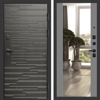 Входная дверь Ривьера фл-252 с зеркалом Грей софт 47605