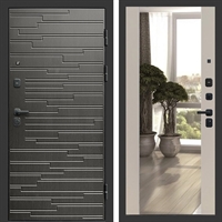 Входная дверь Ривьера фл-252 с зеркалом Слоновая кость 47606