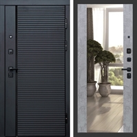 Входная металлическая дверь Феррони фл-252 с зеркалом Бетон темный 47732