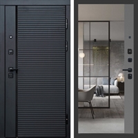 Входная дверь Феррони с зеркалом фацет Грей софт 47745