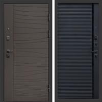 Входная дверь Сицилия фл-248 Черный кварц, вставка черный молдинг 47793