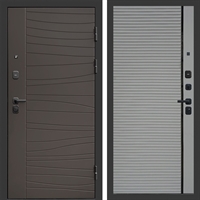 Входная дверь Сицилия фл-248 Грей софт, черная вставка 47806